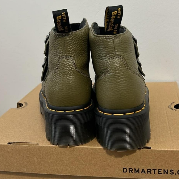 Dr. Martens Olive Green Platform Boots - Picture 10 of 10